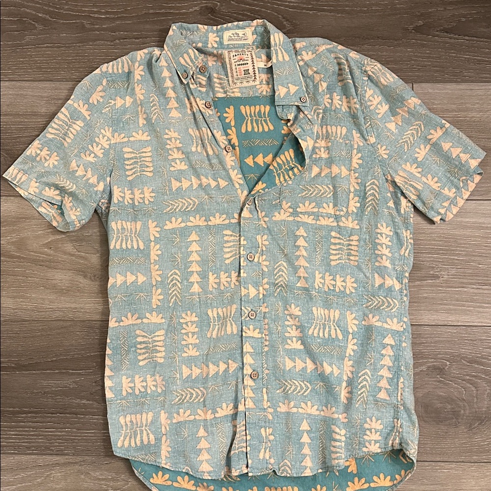 Faherty Breeze Short Sleeve Button-Down Shirt